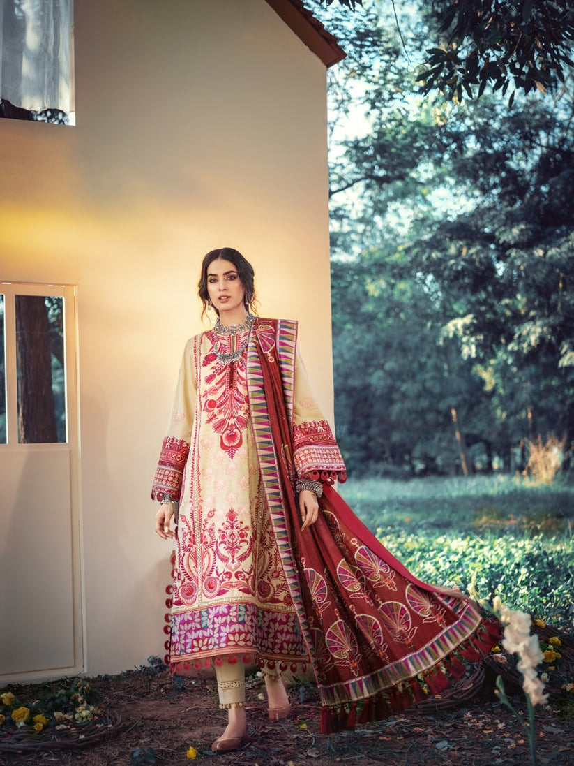 Maryam Hussain Winter Shawl Collection`21 D#08 FLORENCE