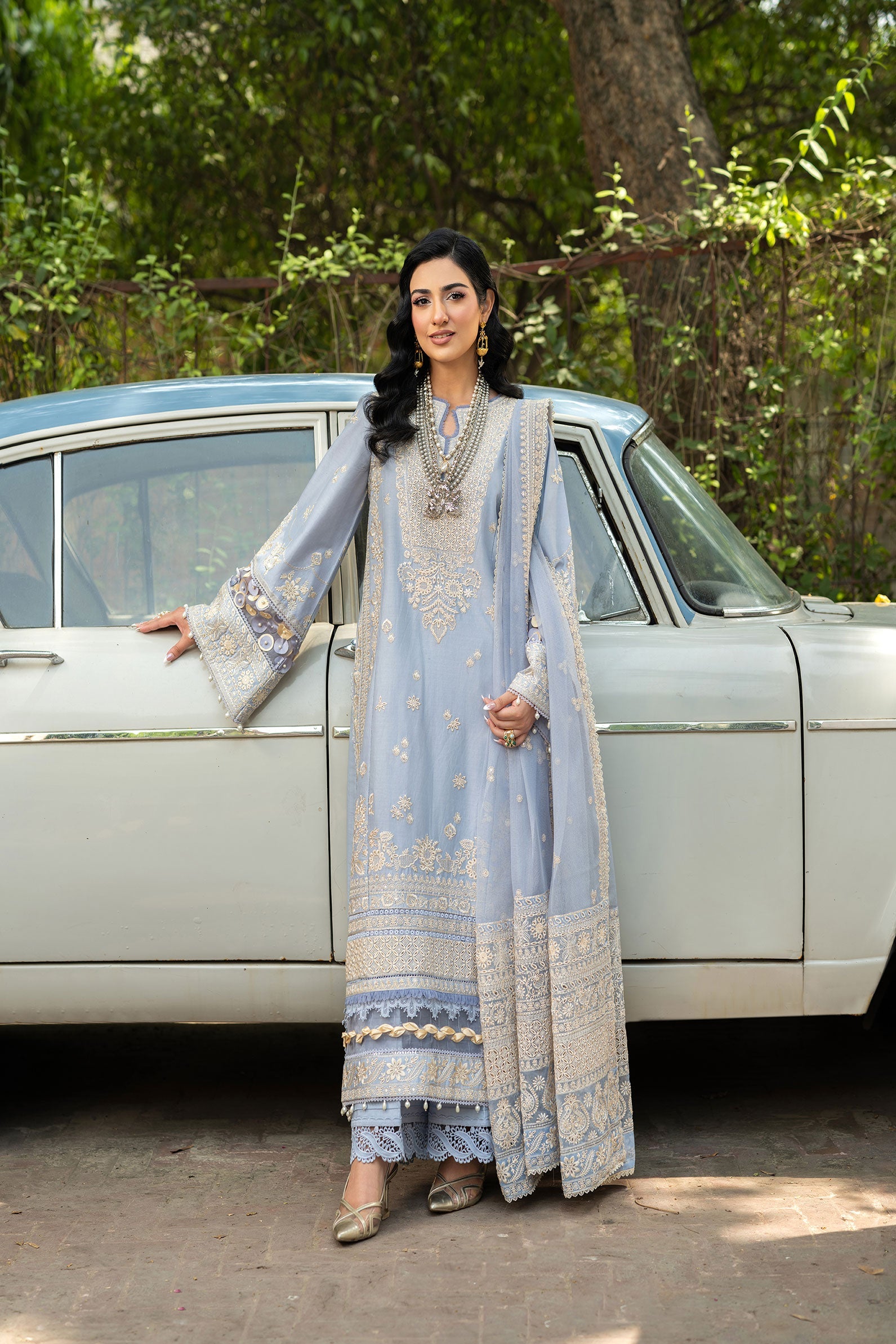 Maryam Hussain Unstitched Luxury Lawn`25 (Badal)