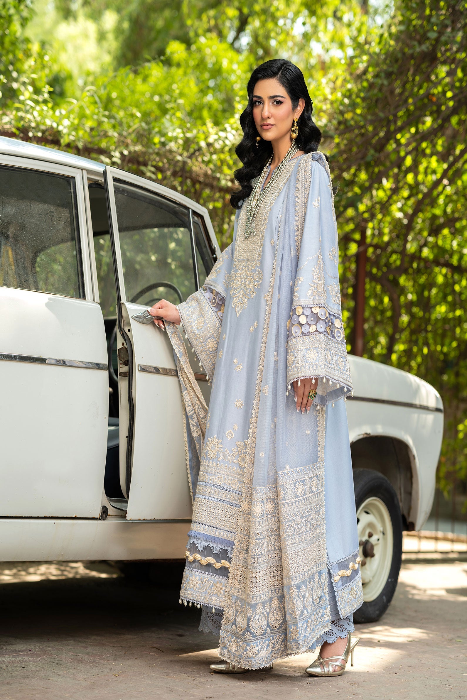 Maryam Hussain Unstitched Luxury Lawn`25 (Badal)