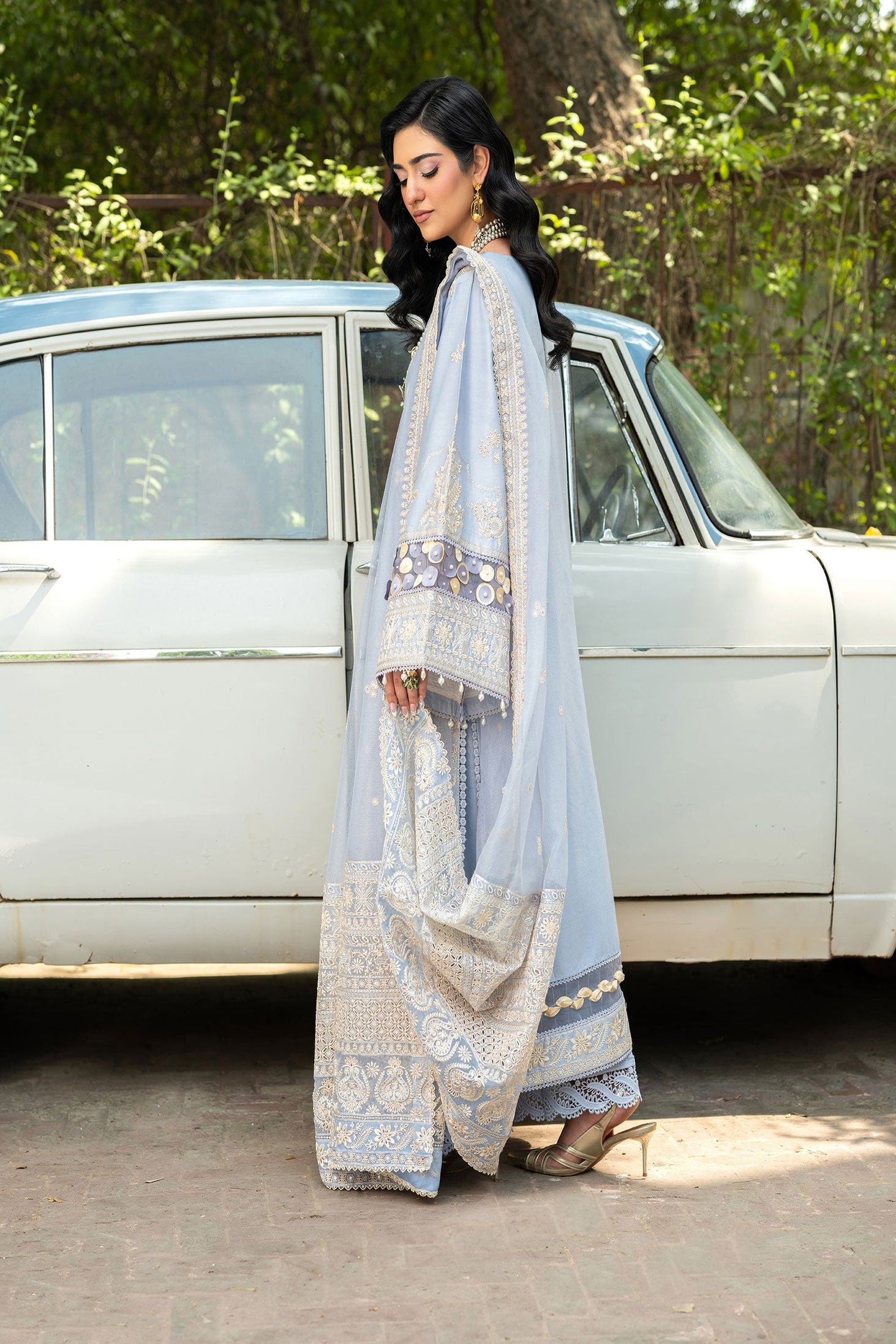 Maryam Hussain Unstitched Luxury Lawn`25 (Badal)