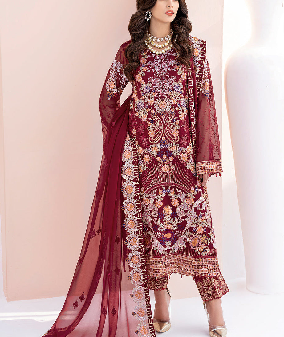 Ramsha Chevron Chiffon`23 Vol#6 D#609