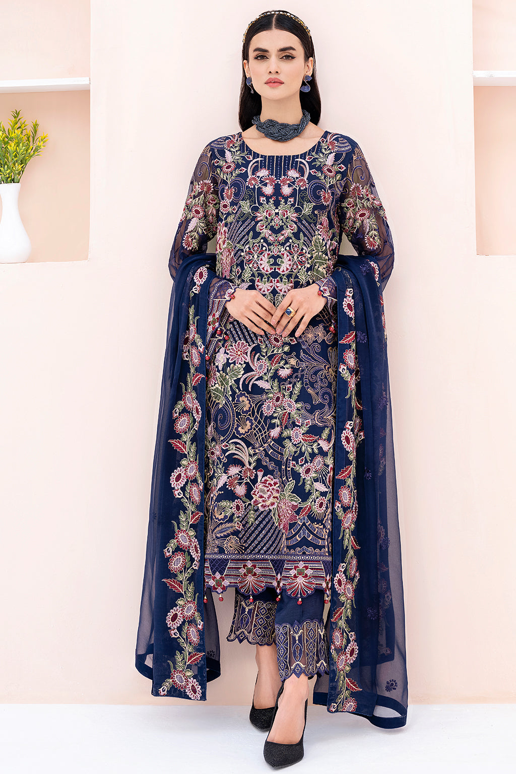 Ramsha Chevron Chiffon`23 Vol#6 D#606