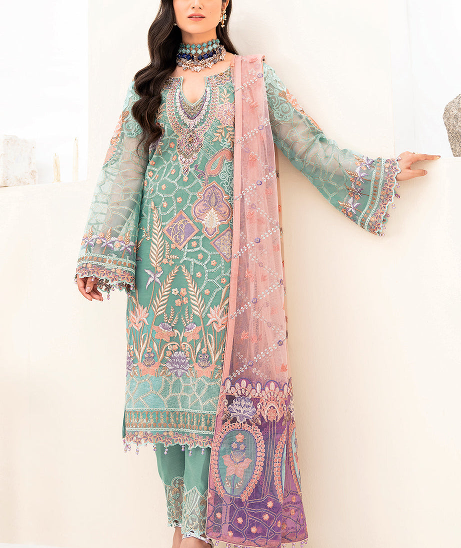 Ramsha Minhal Organza`23 Vol#08 M#807