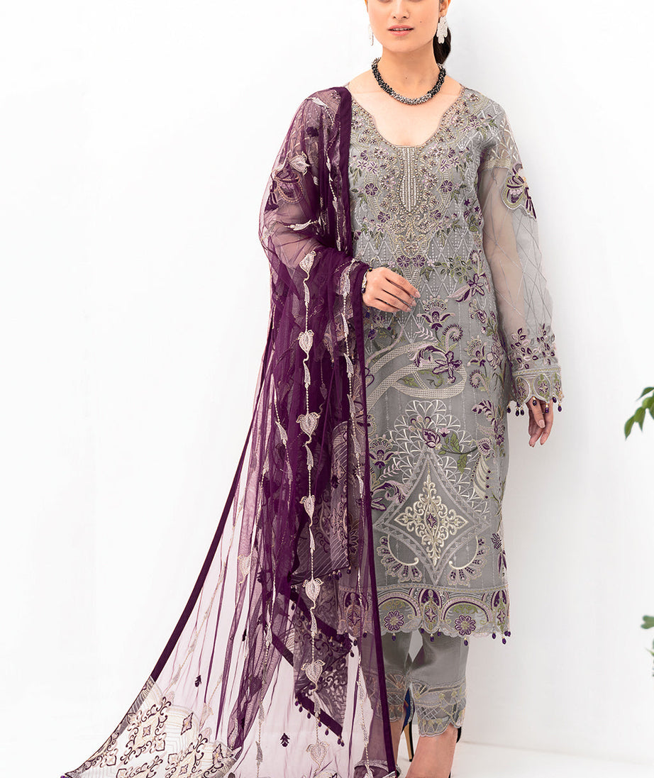 Ramsha Minhal Organza`23 Vol#08 M#801