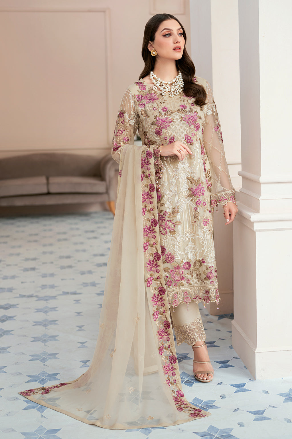 Ramsha Rangoon Chiffon`23 D#909
