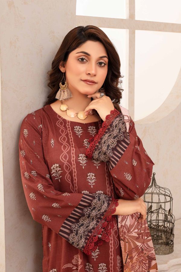 Feroza Falak Slub Linen`24 D#10