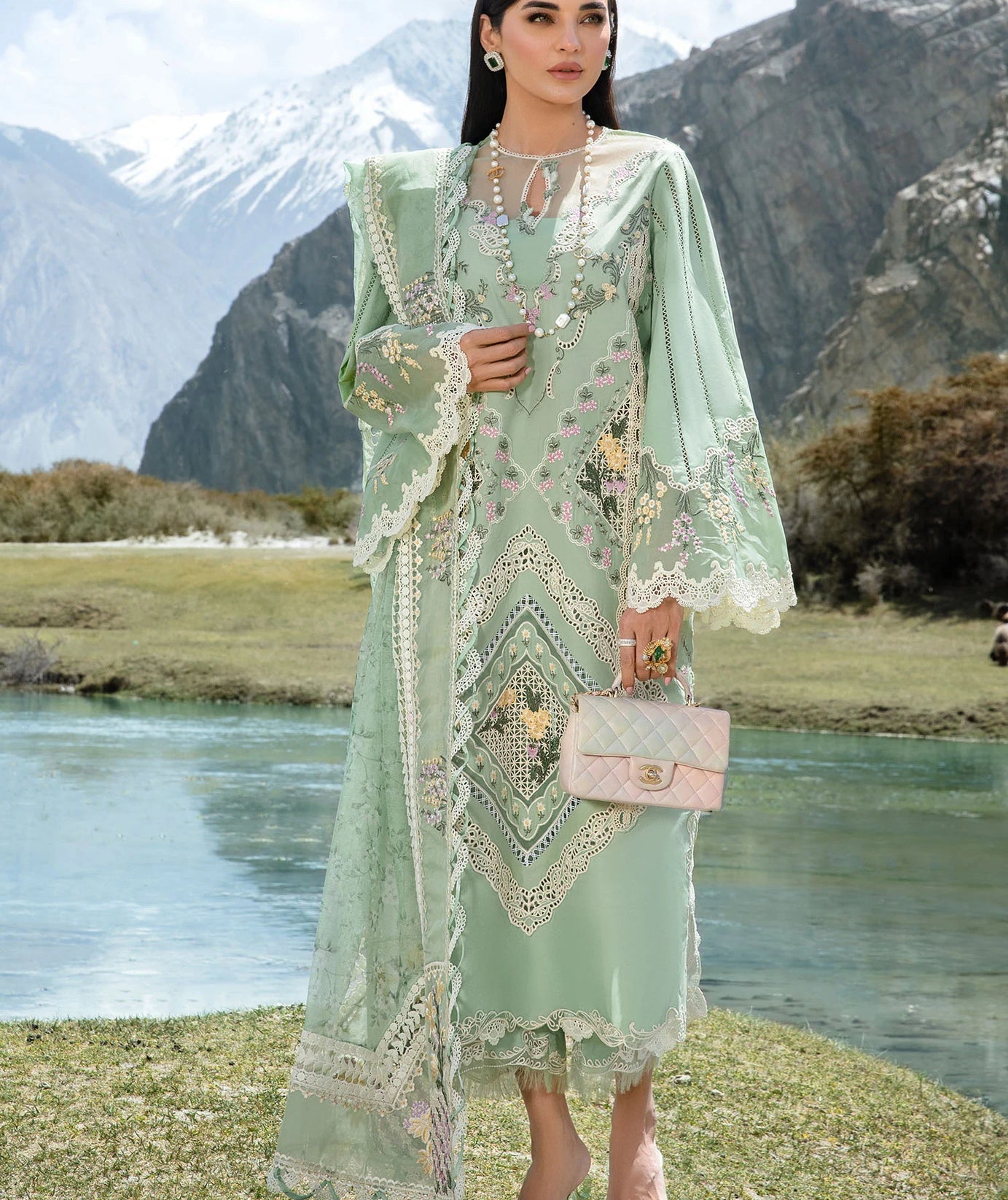 CRIMSON LAWN 2024 D#2B (A French Brunch - Sage)