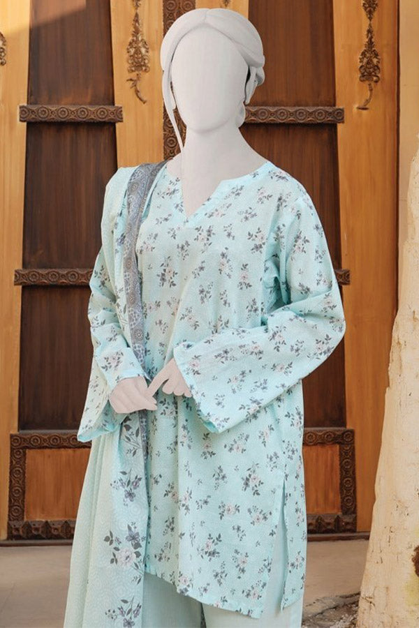 Oriens D/Print Lawn`25 D#817 L-Ferozi