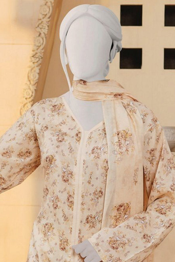 Oriens D/Print Lawn`25 D#820 L-Peach