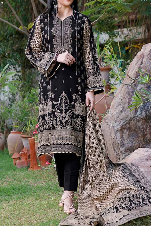 Daman Lawn'22 D#1517 Black