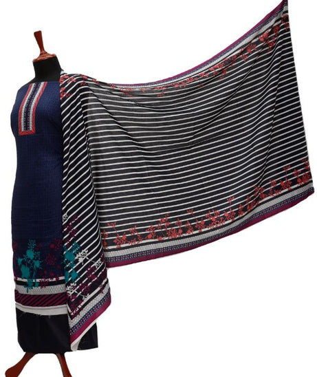 Daman Print Lawn`21 D#1301 (Blue)