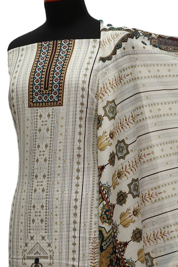 Daman Print Lawn`21 D#1315 (G-Brown)