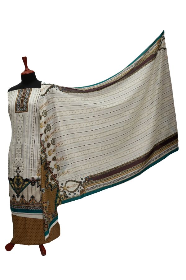 Daman Print Lawn`21 D#1315 (G-Brown)