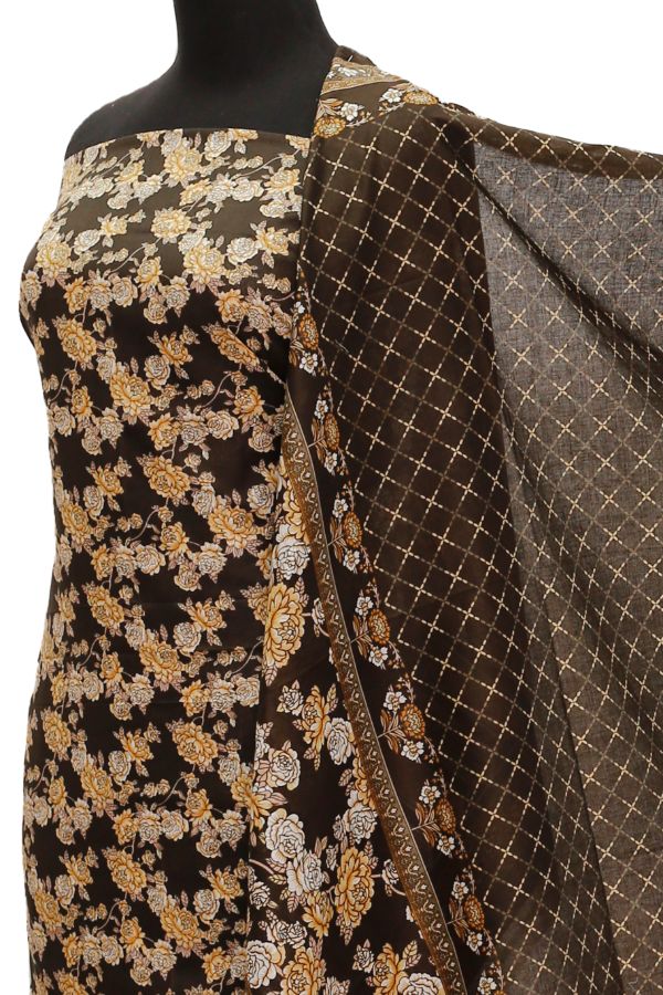 Daman Print Lawn`21 D#1316 (Chocolate)