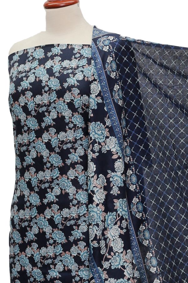 Daman Print Lawn`21 D#1316 (Nevy Blue)