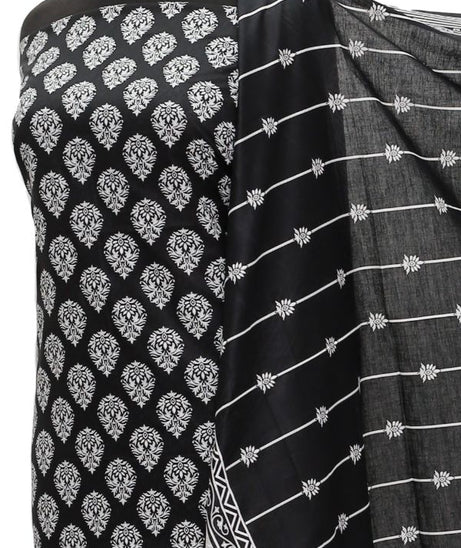 Daman Print Lawn`21 D#1320 (Black)