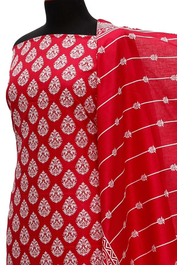 Daman Print Lawn`21 D#1320 (Red)