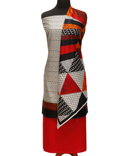 Daman Print Lawn`22 D#1517 Red