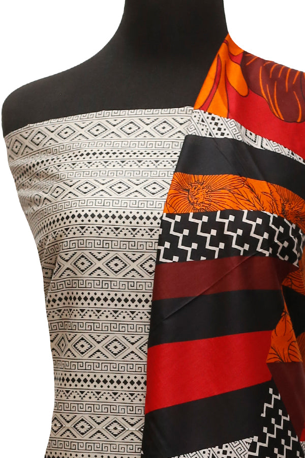 Daman Print Lawn`22 D#1517 Red