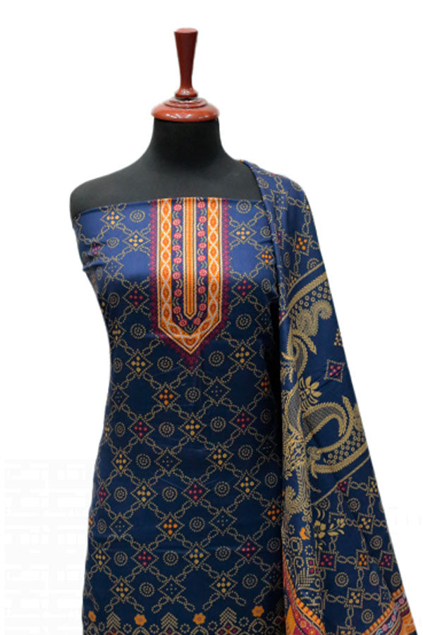 Daman Print Lawn'24 D#901 (Blue)