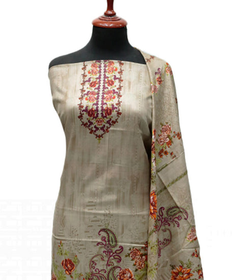 Daman Print Lawn'24 D#910 (Fawn)