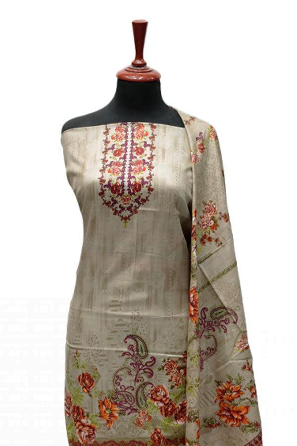 Daman Print Lawn'24 D#910 (Fawn)