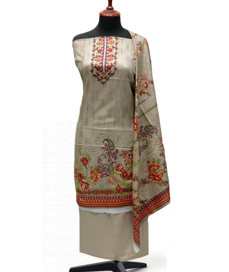 Daman Print Lawn'24 D#910 (Fawn)