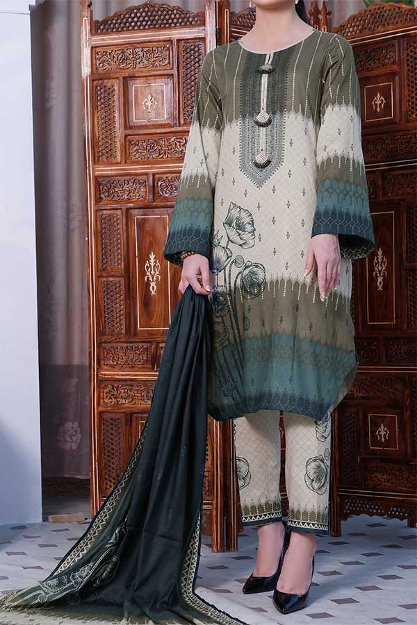 Daman Print Lawn'22 D#1502 D Green