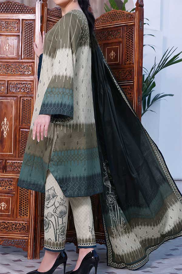 Daman Print Lawn'22 D#1502 D Green