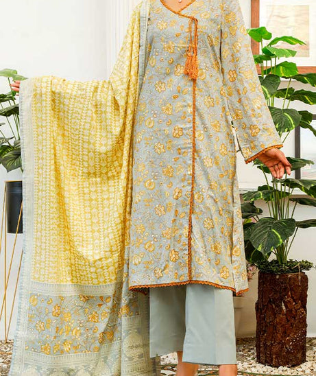 Daman Print Lawn'22 D#1518 Grey