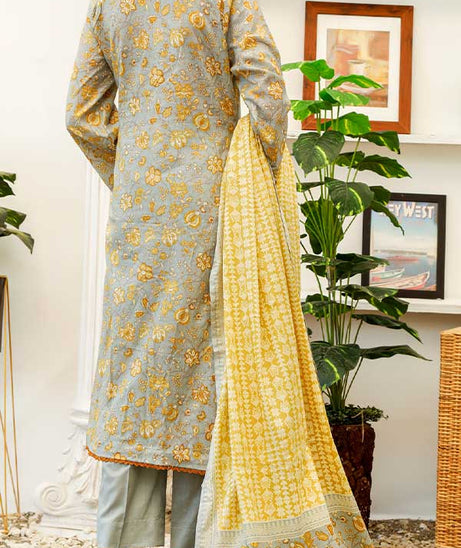 Daman Print Lawn'22 D#1518 Grey