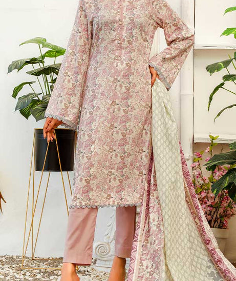 Daman Print Lawn'22 D#1519 T Pink