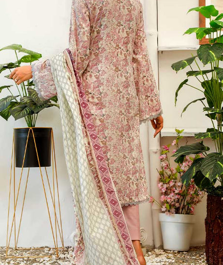 Daman Print Lawn'22 D#1519 T Pink