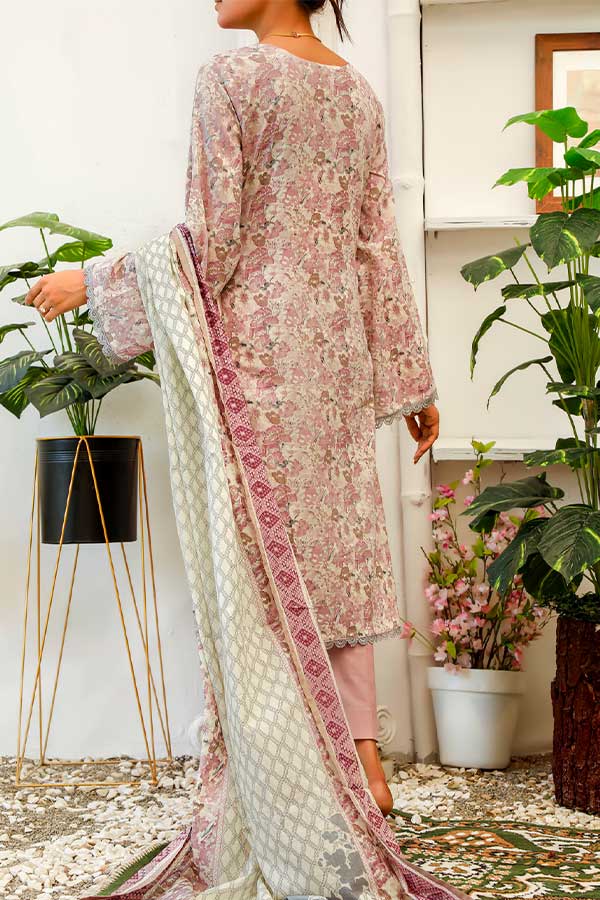 Daman Print Lawn'22 D#1519 T Pink
