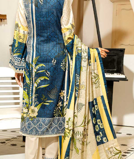 Daman Print Lawn'22 D#1526 L Ferozi