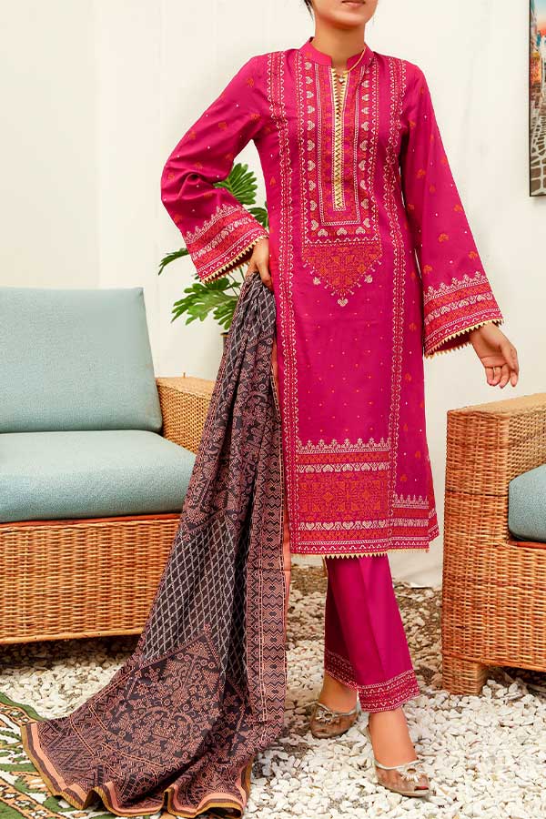 Daman Print Lawn'22 D#1529 D Pink
