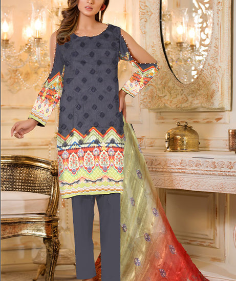 Dastoor Silk Emb Collection`21 D#08