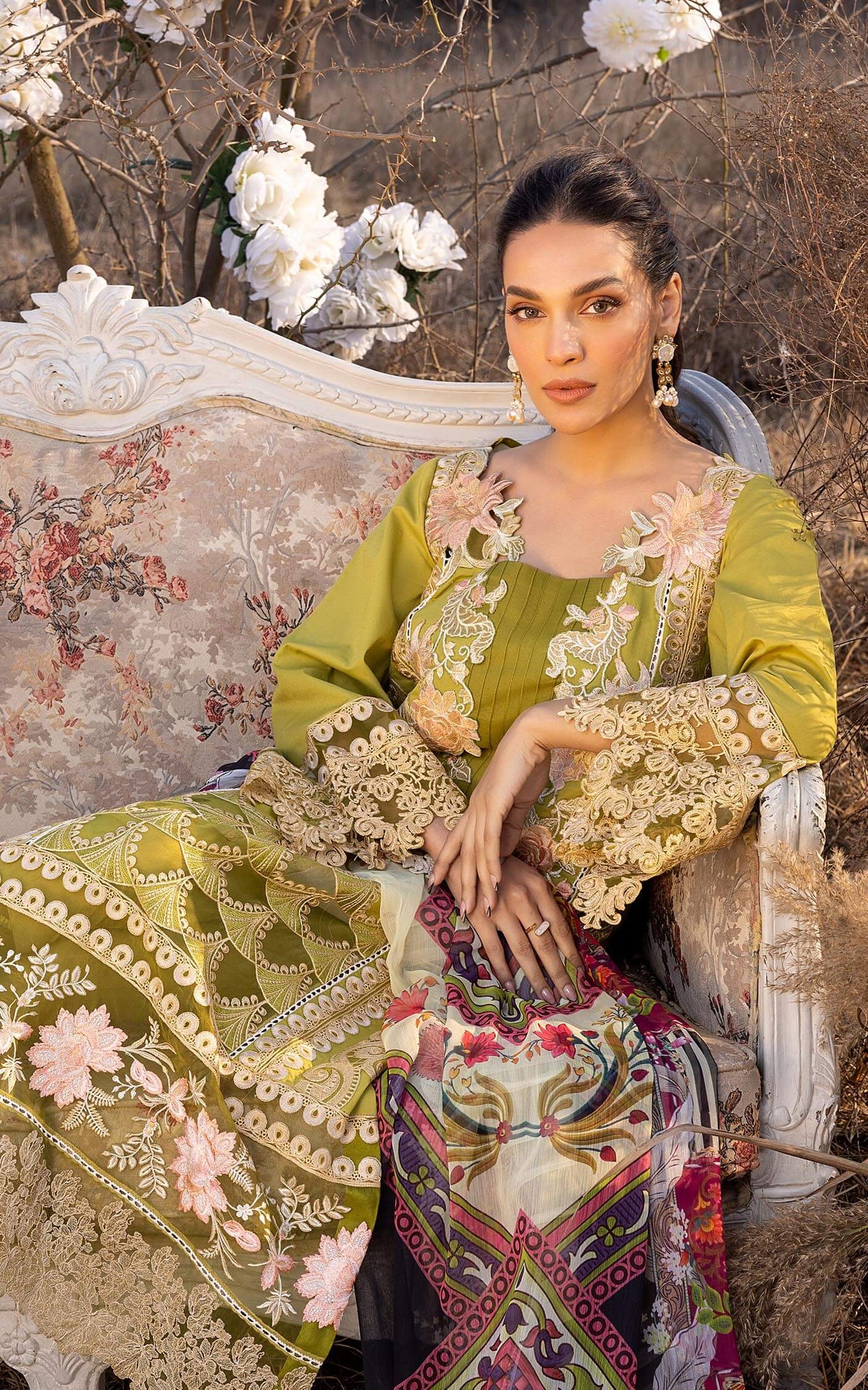 Asifa &amp; Nabeel Aleyna Lawn Summer'23 ASL#05 (Daylily)