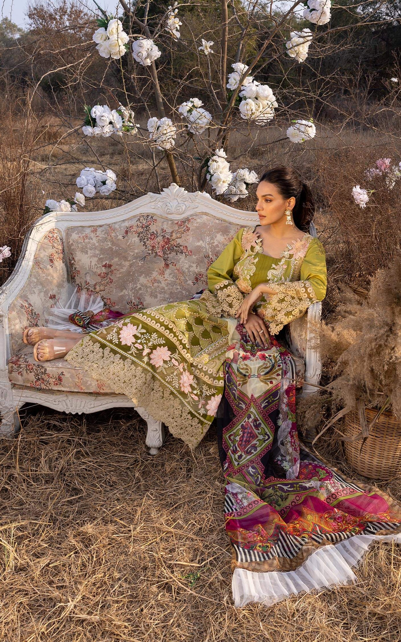 Asifa &amp; Nabeel Aleyna Lawn Summer'23 ASL#05 (Daylily)
