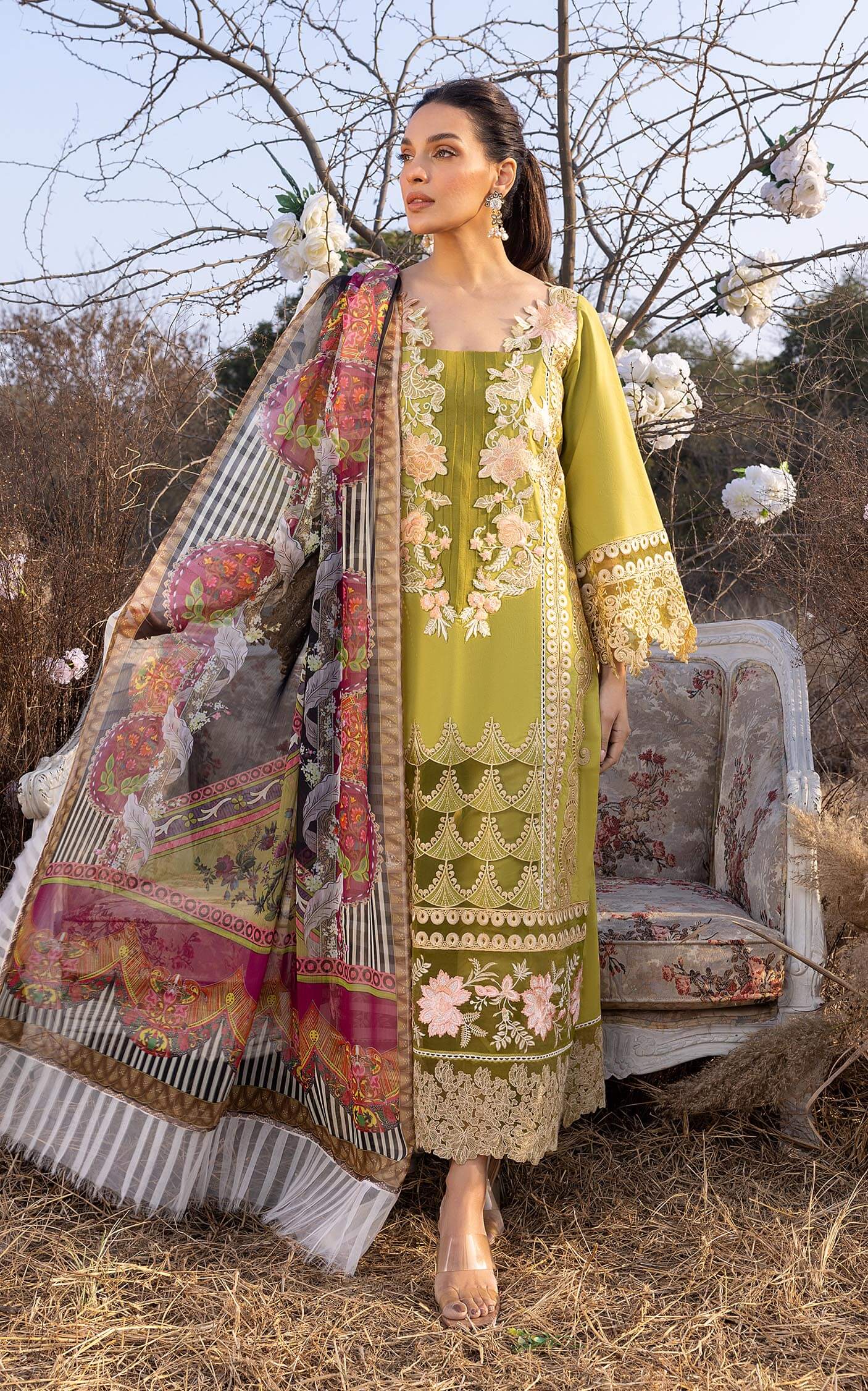 Asifa &amp; Nabeel Aleyna Lawn Summer'23 ASL#05 (Daylily)