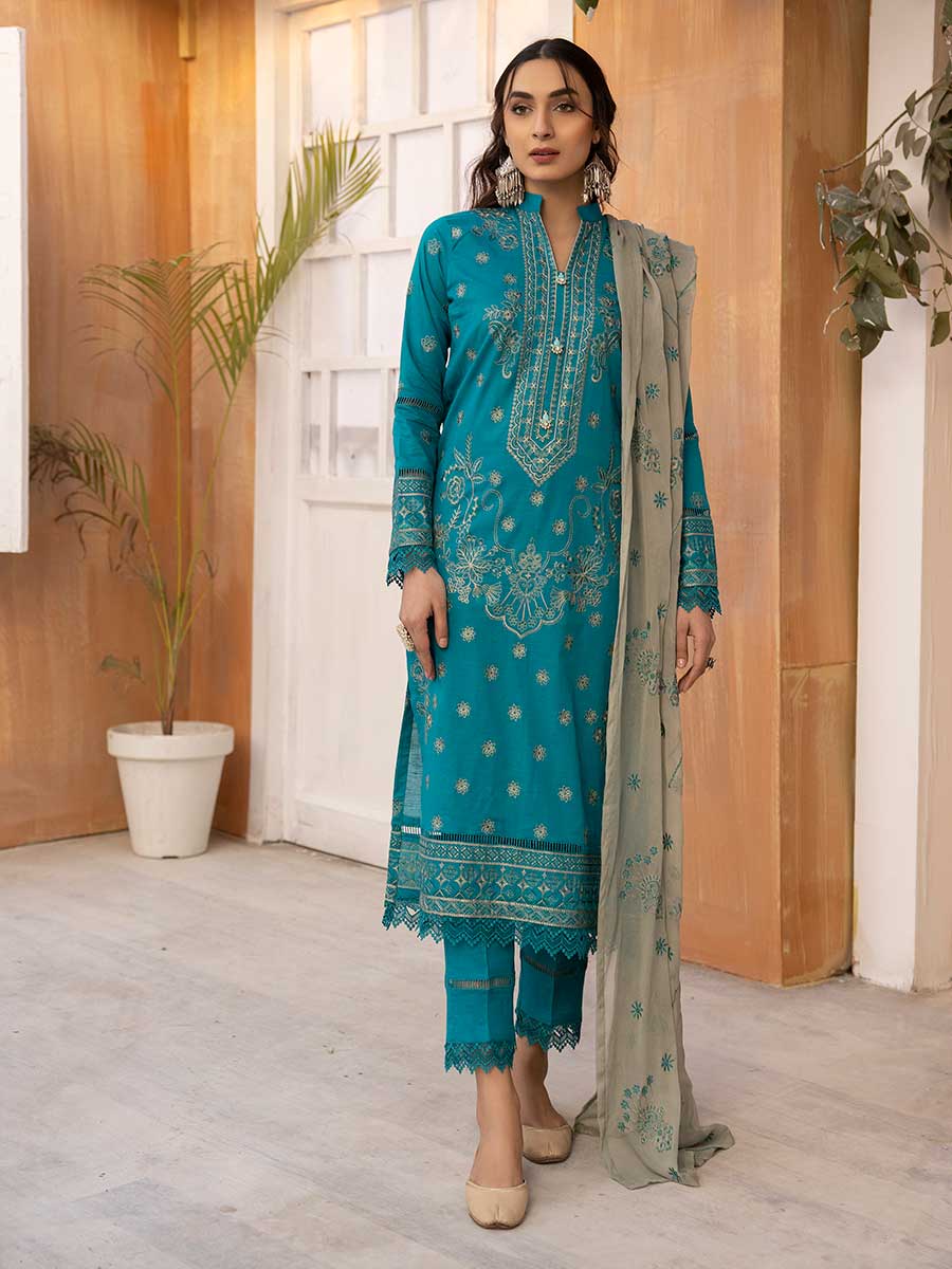 Aalaya De Lace Emb Lawn'23 Vol#01 D#03