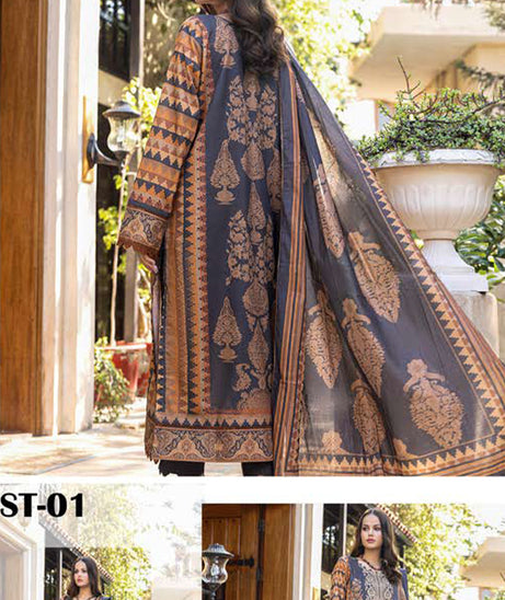 Deeba Digital Print Lawn`24 ST#01