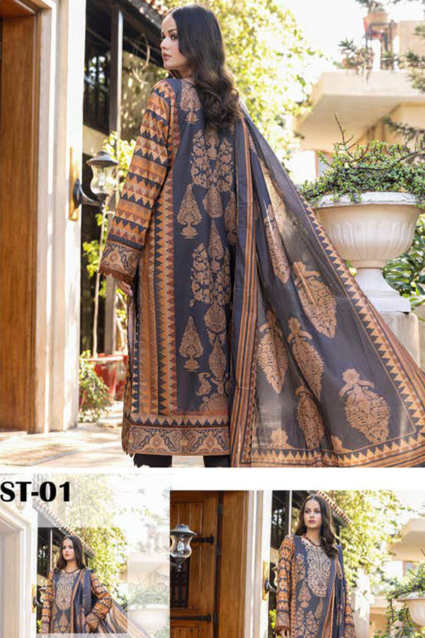 Deeba Digital Print Lawn`24 ST#01