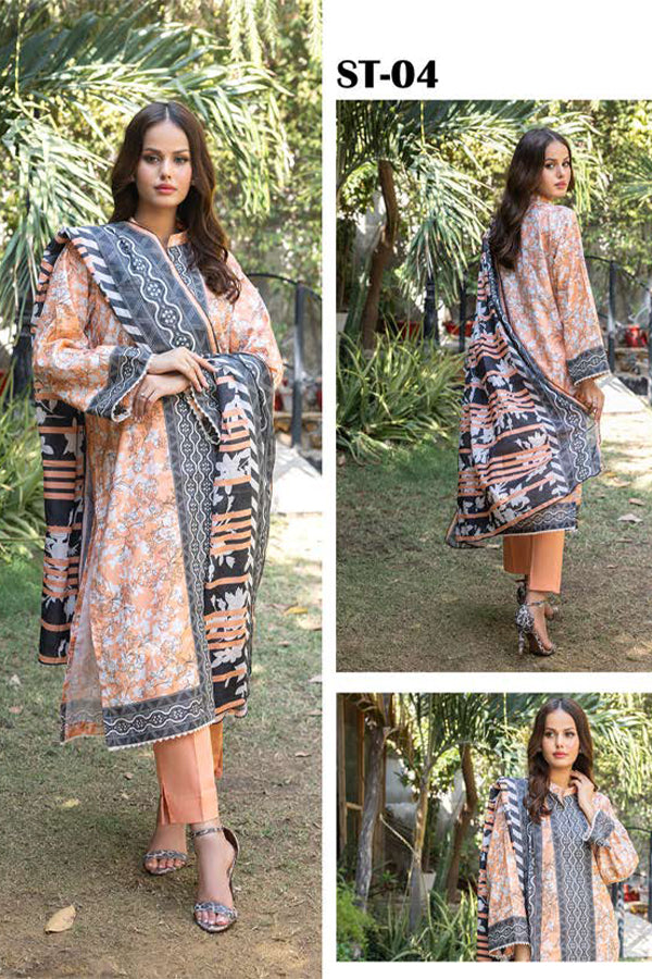 Deeba Digital Print Lawn`24 ST#04