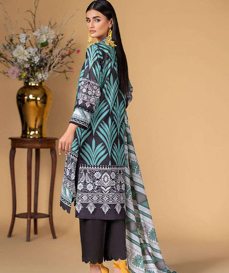 Deeba S/S Digital Lawn`23 D#1 (Black)