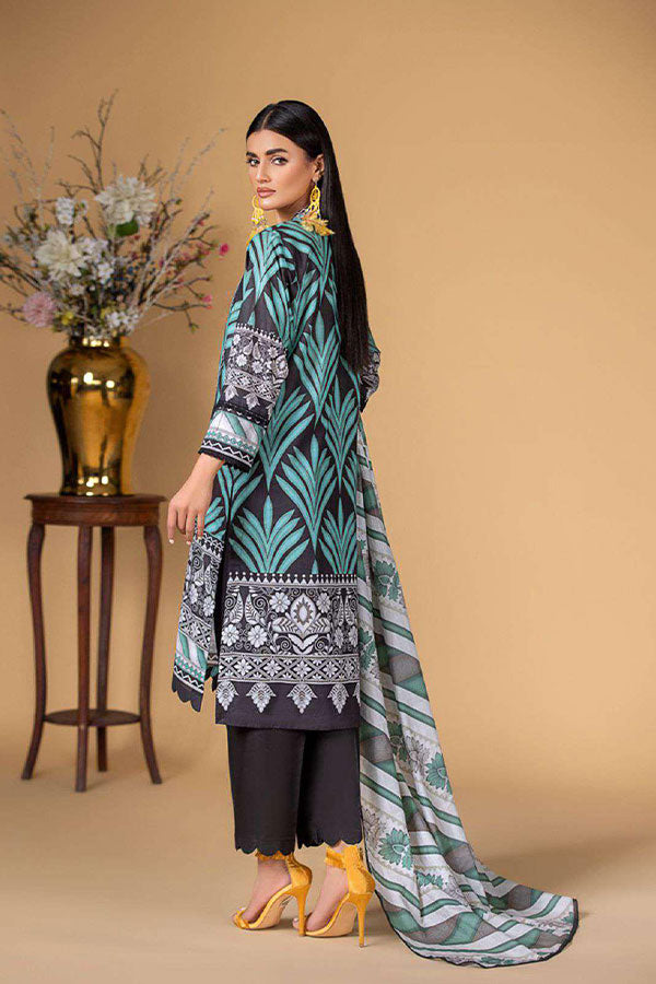 Deeba S/S Digital Lawn`23 D#1 (Black)