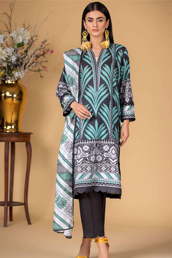 Deeba S/S Digital Lawn`23 D#1 (Black)
