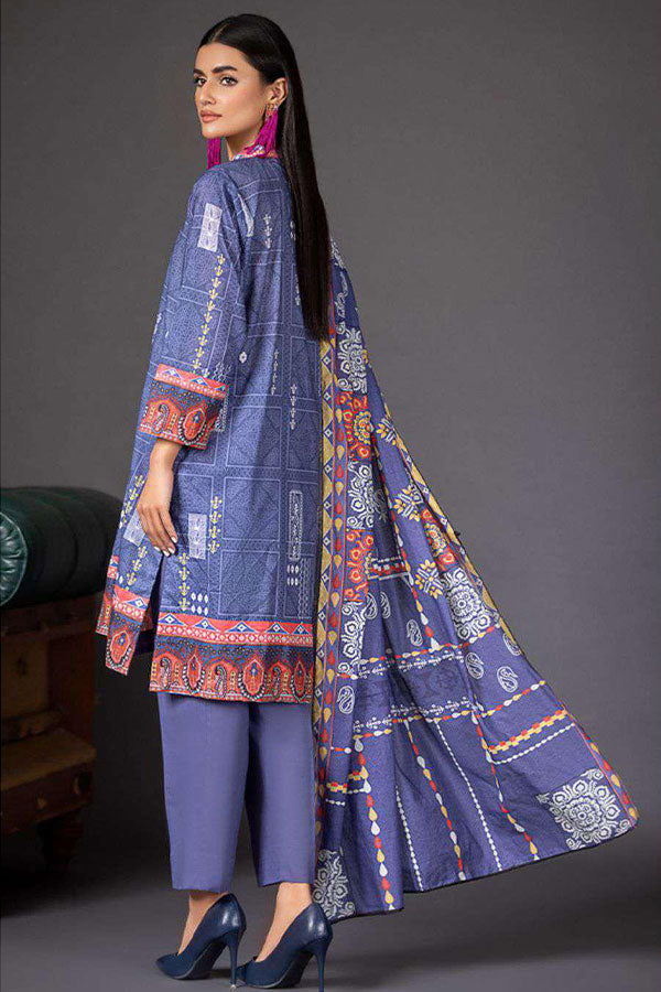 Deeba S/S Digital Lawn`23 D#1 (Blue)