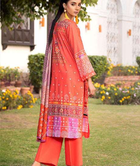 Deeba S/S Digital Lawn`23 D#1 (Carrot)