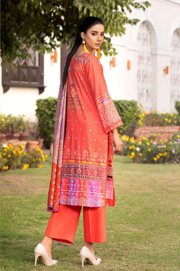 Deeba S/S Digital Lawn`23 D#1 (Carrot)
